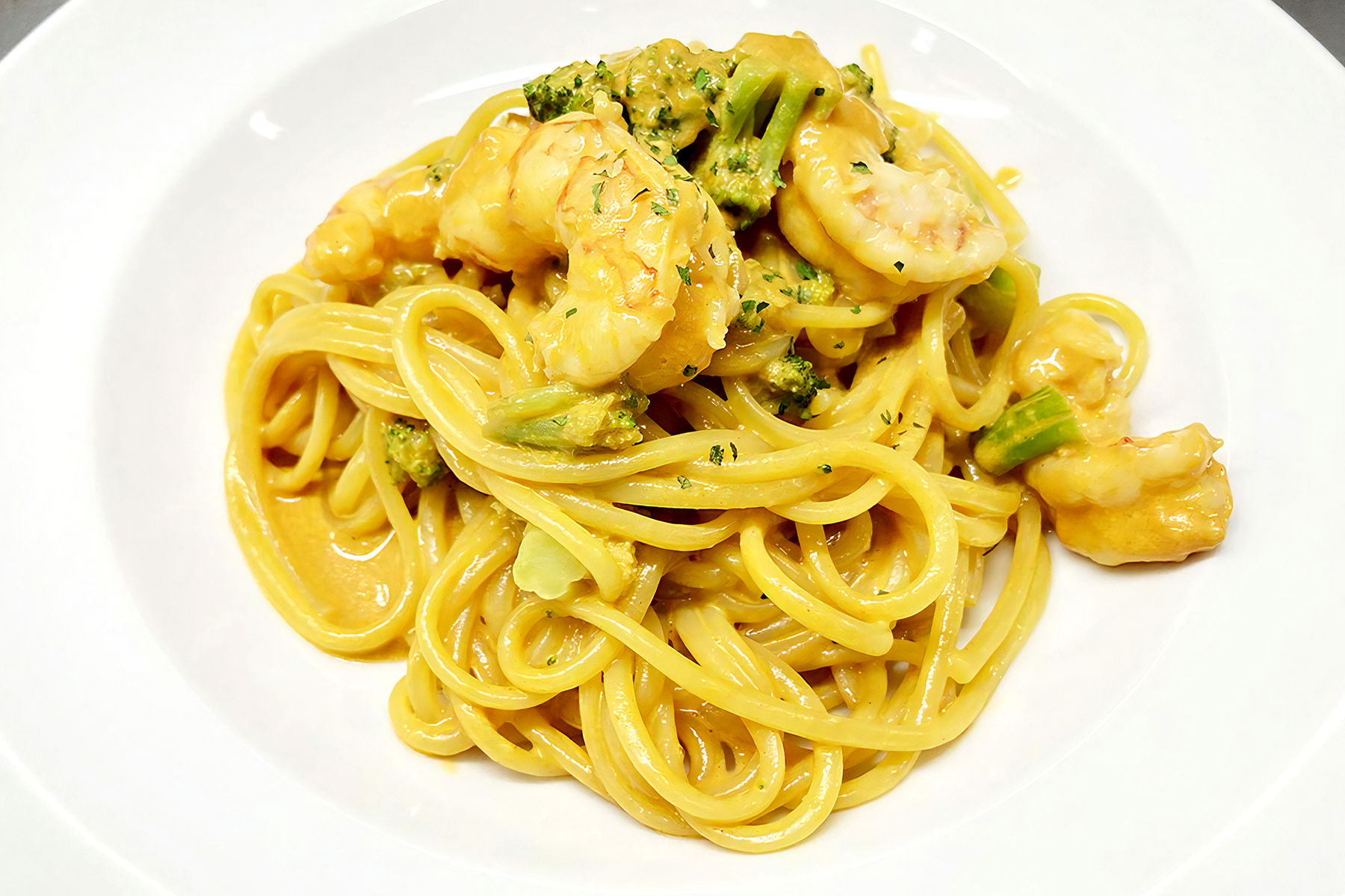 パスタ 海老のトマトクリームソース